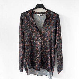 Vince Satin Blouse - Floral Print